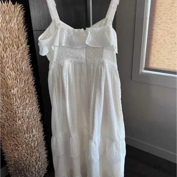 Modcloth White Ruffled Maxi Dress - Picture 2 of 3